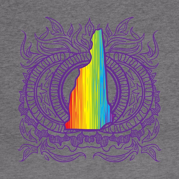 New Hampshire Mandala Pride by Manfish Inc.